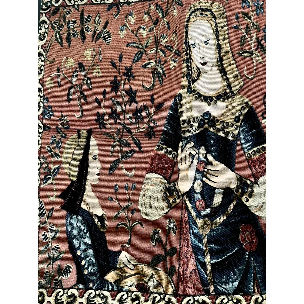 Sight Lady and Unicorn European Tapestry Throw Pillow Cushion Cover 18